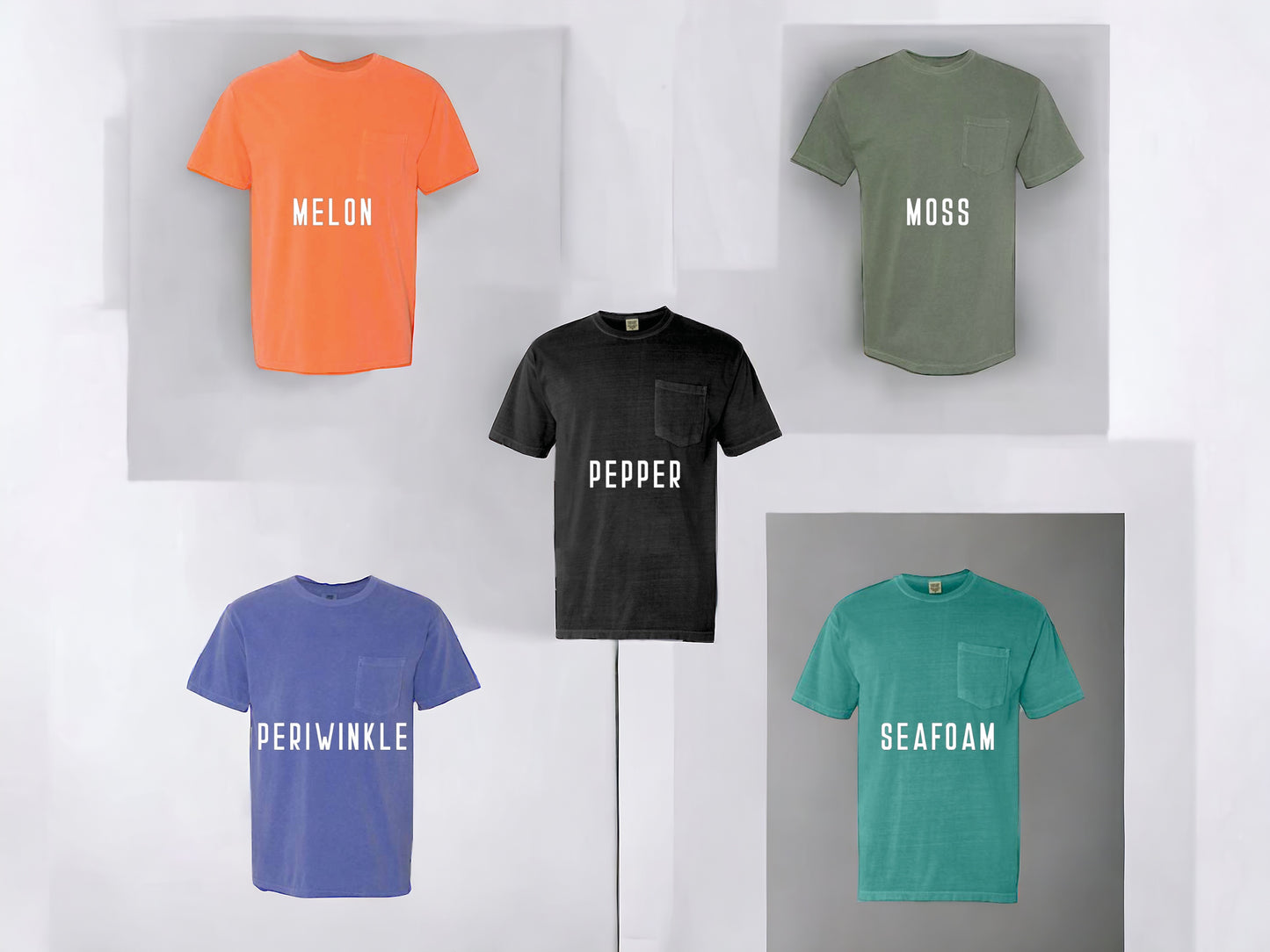 Love You ASL - Embroidered Comfort Colors Pocket Tee