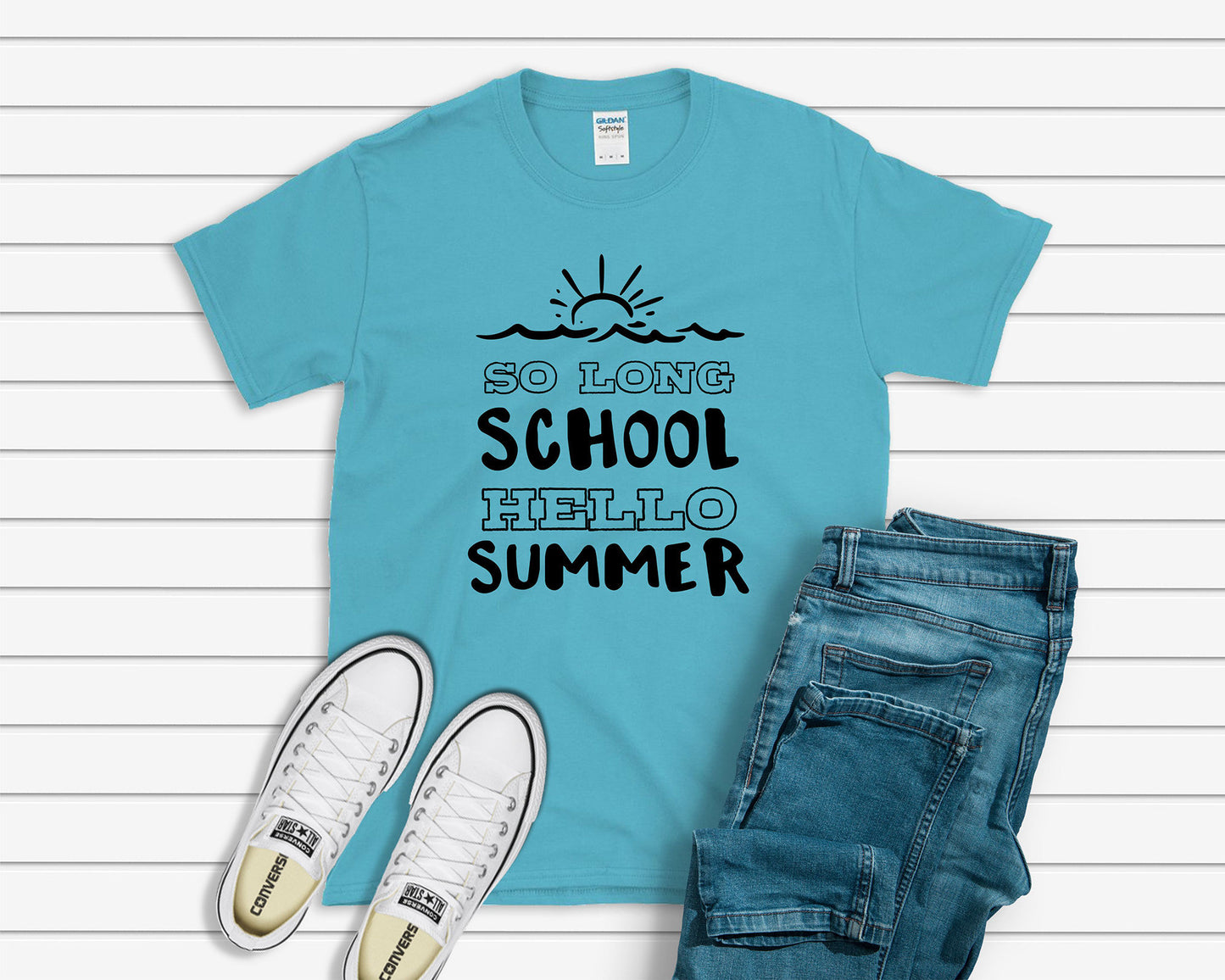 So Long School, Hello Summer - Softstyle T-shirt