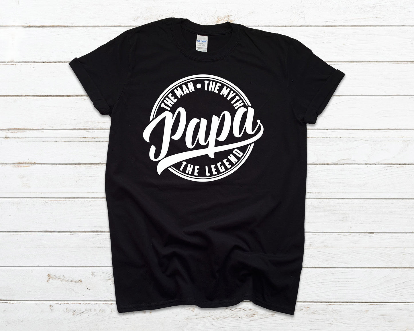 Papa The Man The Myth The Legend - Softstyle T-shirt