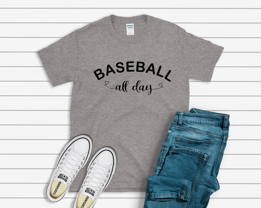 Baseball All Day - Softstyle T-shirt