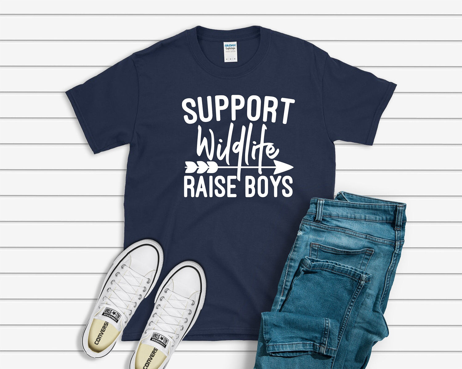 Support Wildlife | Raise boys - Softstyl T-shirt