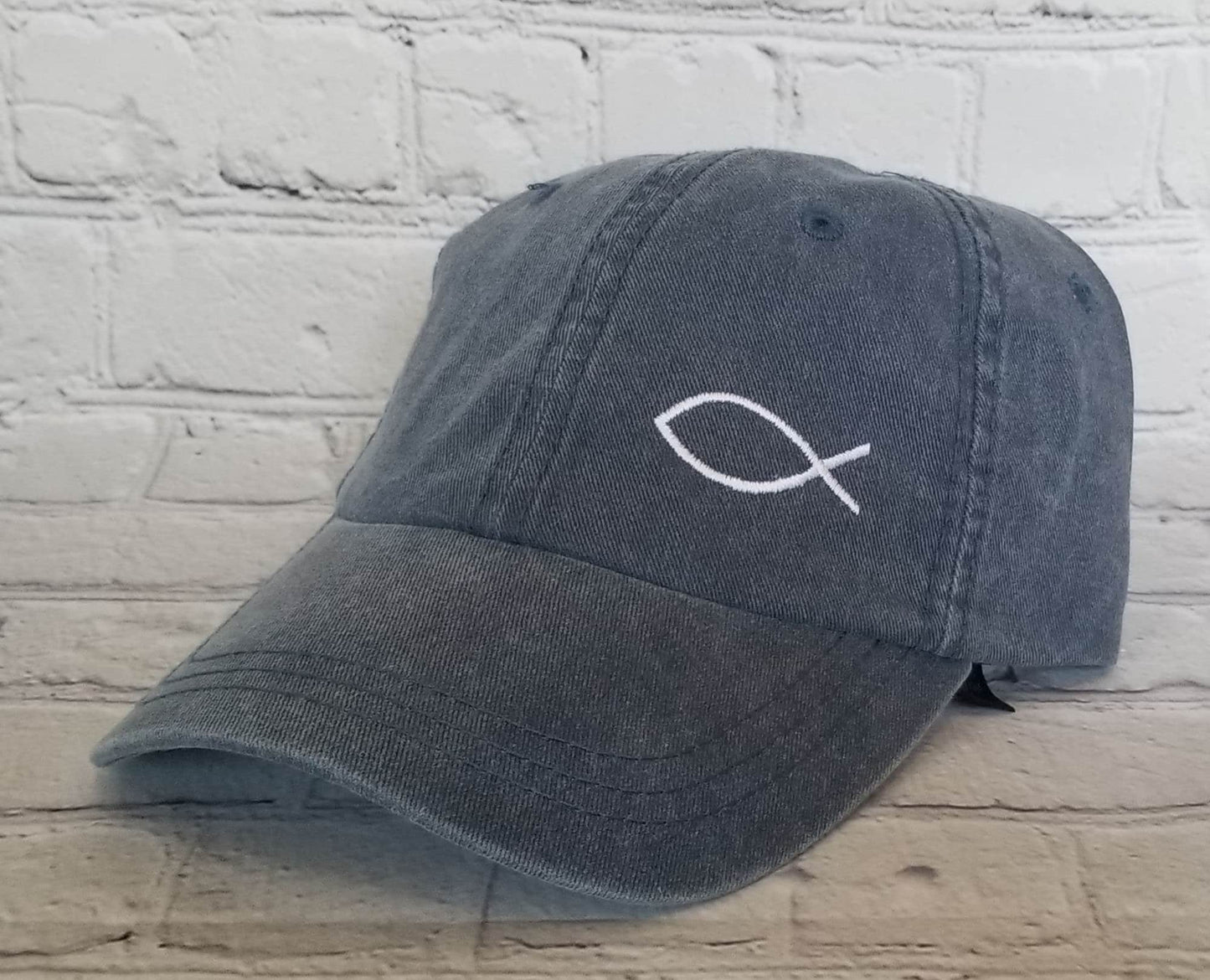 Christian Fish Embroidered Hat